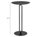 Derry 23"W x 23"L Bar Table - Black - ZUO5787