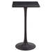 Valleta 23"W x 23"L Bar Table - Black - ZUO6146