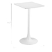 Valleta 23"W x 23"L Bar Table - White - ZUO6248