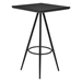 Tinos 26"W x 26"L Bar Table - Black - ZUO6633