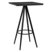 Tinos 26"W x 26"L Bar Table - Black - ZUO6633