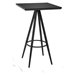 Tinos 26"W x 26"L Bar Table - Black - ZUO6633