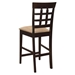 Gabriel Lattice Back Counter Chair Cappuccino - Set of 2 - COA1060