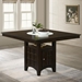 Gabriel 51"W x 51"L Counter Height Dining Table Cappuccino - COA1068