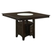 Gabriel 51"W x 51"L Counter Height Dining Table Cappuccino - COA1068