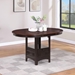 Lavon 42"W x 42"L Oval Extension Counter Dining Table - Light Chestnut - COA1198