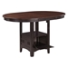 Lavon 42"W x 42"L Oval Extension Counter Dining Table - Light Chestnut - COA1198