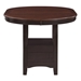 Lavon 42"W x 42"L Oval Extension Counter Dining Table - Light Chestnut - COA1198