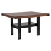 Patterson 59"W x 47"L Counter Height Dining Table Mango Oak - Black Finish Base