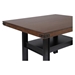 Patterson 59"W x 47"L Counter Height Dining Table Mango Oak - Black Finish Base - COA1404