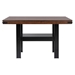 Patterson 59"W x 47"L Counter Height Dining Table Mango Oak - Black Finish Base - COA1404