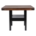 Patterson 59"W x 47"L Counter Height Dining Table Mango Oak - Black Finish Base - COA1404