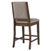 Patterson Upholstered Counter Chair with Mango Oak Finish Frame and Beige Fabric - Set of 2 - COA1406