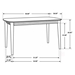 Partridge 60"W x 36"L Counter Height Dining Table Sheesham - Natural Sheesham Finish Frame - COA1505