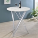 Bexter 35" Round Faux Marble Bistro Bar Table - Chrome - COA1808