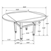 Sarasota 42"W x 42"L Extension Counter Dining Table Rustic Cream - Nutmeg Finish Legs - COA1886