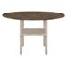 Sarasota 42"W x 42"L Extension Counter Dining Table Rustic Cream - Nutmeg Finish Legs - COA1886