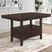 Prentiss 60"W x 42"L Extension Counter Dining Table - Cappuccino - COA1905