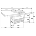 Prentiss 60"W x 42"L Extension Counter Dining Table - Cappuccino - COA1905