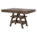 Dewey 59"W x 41"L Rectangular Counter Height Dining Table Walnut - Brown - COA2141