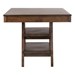 Dewey 59"W x 41"L Rectangular Counter Height Dining Table Walnut - Brown - COA2141