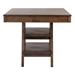 Dewey 59"W x 41"L Rectangular Counter Height Dining Table Walnut - Brown - COA2141