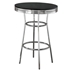 Retro 30" Round 1950's Bistro Pub Height Bar Table - Black