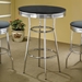 Retro 30" Round 1950's Bistro Pub Height Bar Table - Black - COA3937