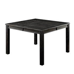 Lubbers Rustic Square Counter Height Table in Antique Black 