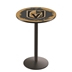 L214-03 Vegas Golden Knights 36" Tall Pub Table - Black Wrinkle