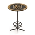 L216-03 Vegas Golden Knights 42" Tall Pub Table - Black Wrinkle