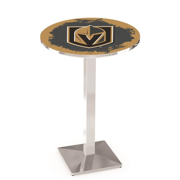 L217 Vegas Golden Knights 42" Tall Pub Table - Chrome  