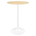 Lippa 28" Round Wood Grain Bar Table - White Natural - MOD10586