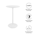 Lippa 28" Round Wood Bar Table - White - MOD1960