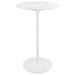 Lippa 28" Round Artificial Marble Bar Table - White - MOD1962