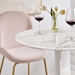 Lippa 28" Round Artificial Marble Bar Table - White - MOD1962