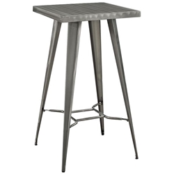 Direct Metal Bar Table - Gunmetal 