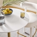 Lippa 28" Wood Top Bar Table - Gold White - MOD4675