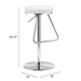 Soda Barstool White - ZUO4557