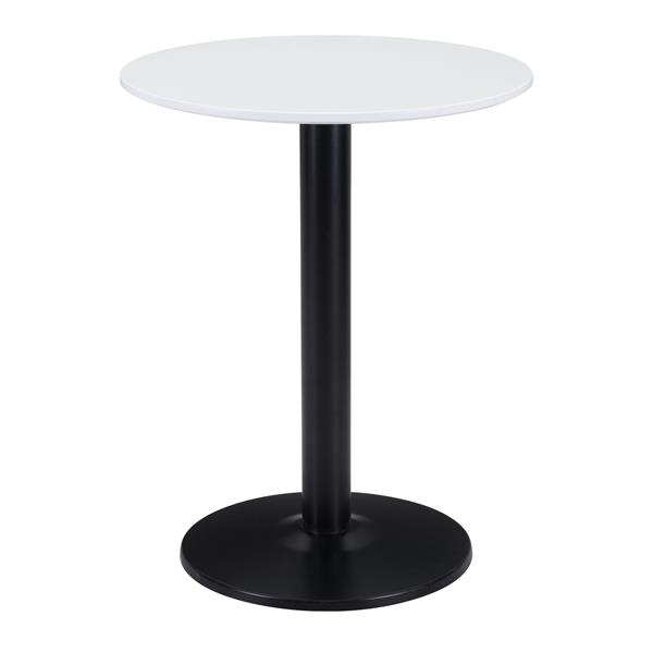 Alto White and Black Bistro Table 