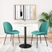 Alto White and Black Bistro Table - ZUO5008