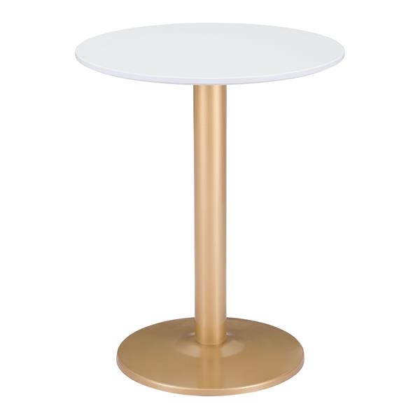 Alto White and Gold Bistro Table 