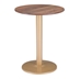 Alto Brown and Gold Bistro Table