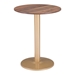 Alto Brown and Gold Bistro Table - ZUO5010