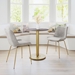 Alto Brown and Gold Bistro Table - ZUO5010