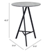 Metz Gray Bar Table - ZUO5163