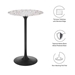 Lippa 28" Round Terrazzo Bar Table - Black White - MOD11242