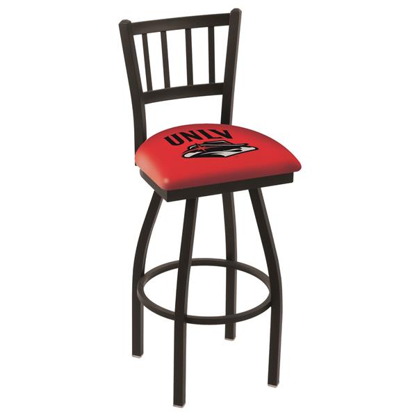 L018 UNLV 30-Inch Swivel Bar Stool with Black Wrinkle Finish 