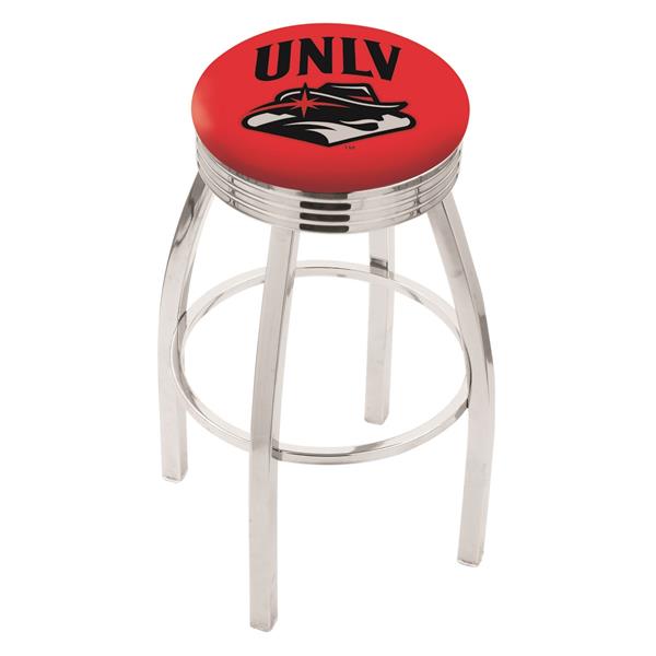 L8C3C UNLV 30-Inch Swivel Bar Stool with Chrome Finish 