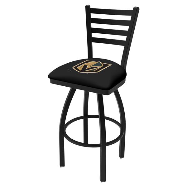 L014 Vegas Golden Knights 30-Inch Swivel Bar Stool with Black Wrinkle Finish 